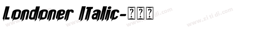 Londoner Italic字体转换